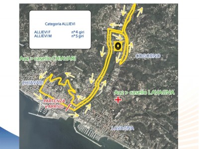 Ecco il nuovo percorso del campionato italiano allievi di Chiavari.