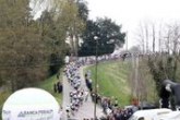 lo svizzero Patrick Muller sul traguardo del Belvedere